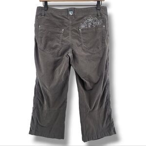 Kuhl Kendra‎ Cropped Capri Hiking Outdoor Pants Floral Embroidery 6